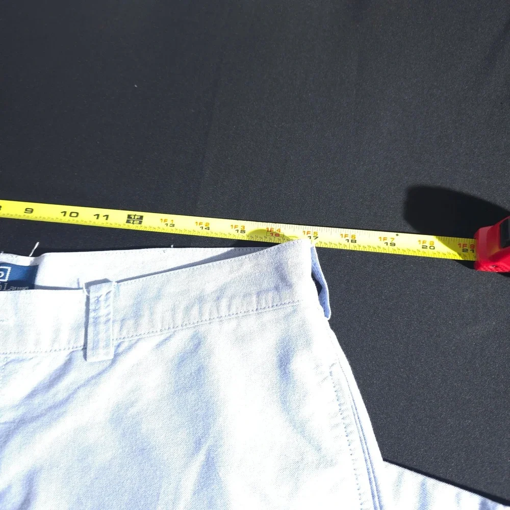 Polo by Ralph Lauren Men Blue Chino Pants Cotton Casual Trousers 34 x 27 Preppy